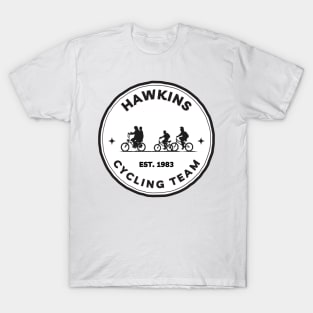 Hawkins Cycling Team II - White - Funny T-Shirt